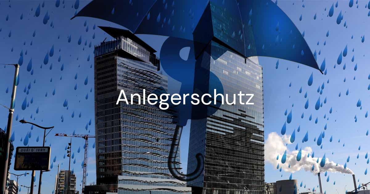 Anlegerschutz für Investoren