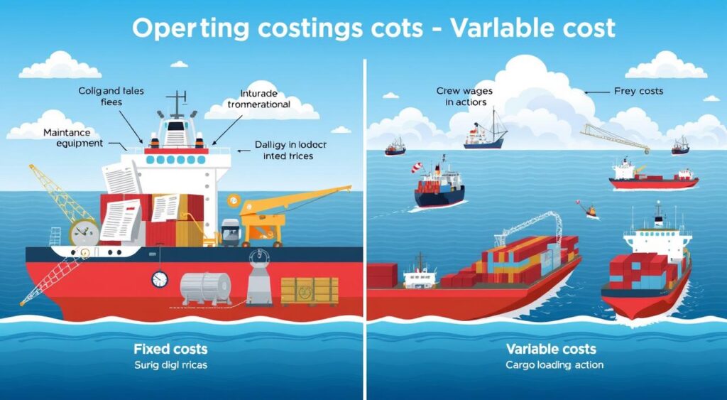 Fixe und variable Schiffsbetriebskosten