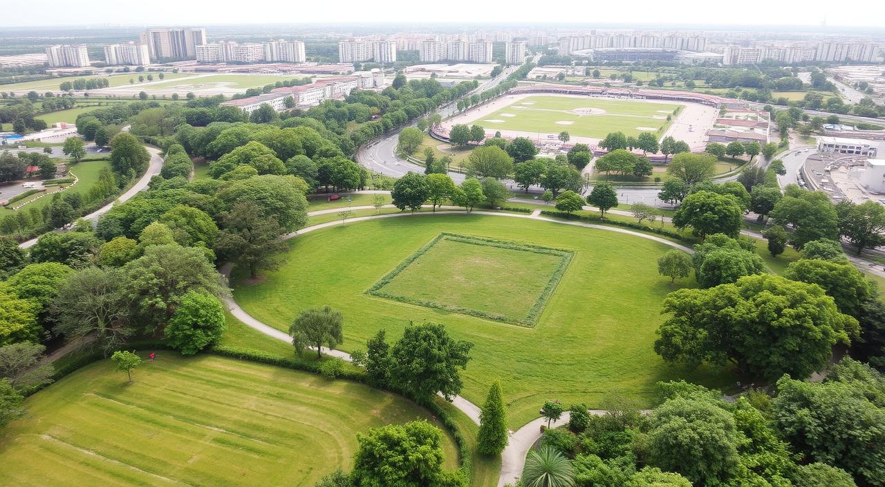 Grünfläche Baulandplan Grundstück Auswirkungen